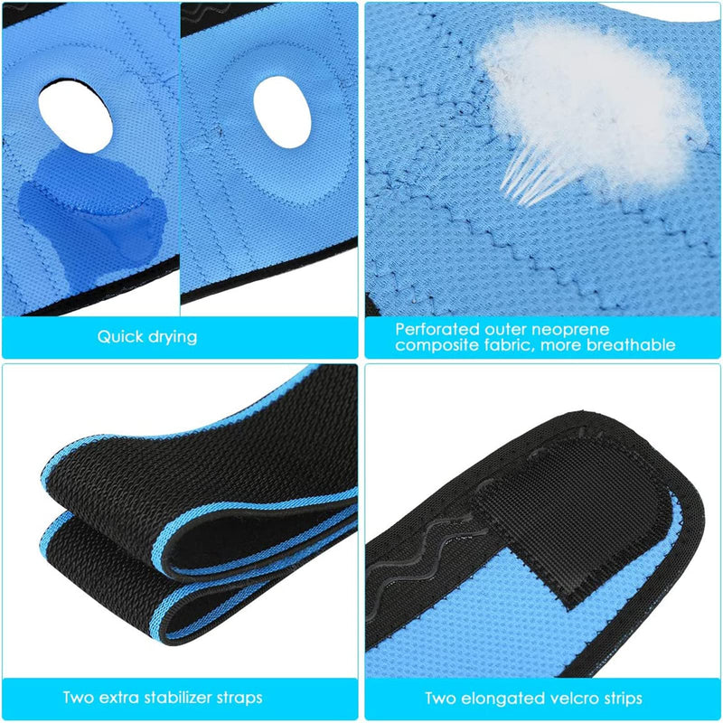 TOVIKI Knee Support Adjustable Open-Patella Neoprene Compression Knee Braces for Arthritis Joint Pain Injury Meniscus Pain Relief Rehabilitation Running Workout Weight Lifting Knee Brace for Men Woman - BeesActive Australia