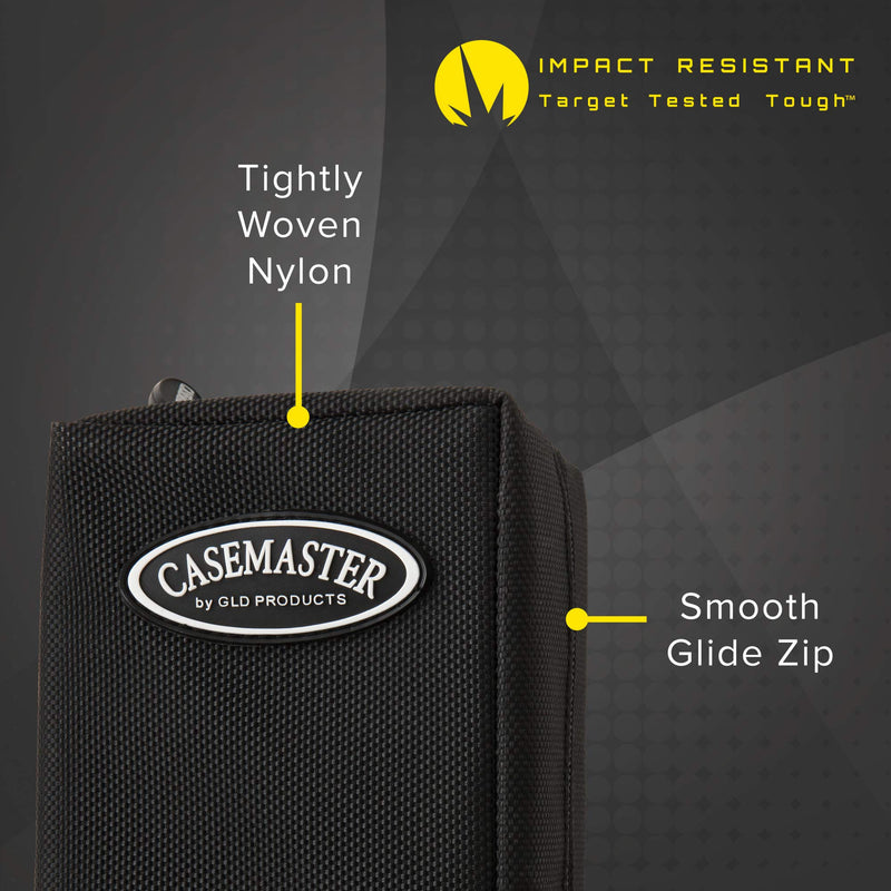 [AUSTRALIA] - Casemaster Classic Nylon Dart Carrying Case for Steel and Soft Tip Darts, Holds 6 Darts Numerous Other Accessories via Generous Storage Pockets, Tubes and Boxes 