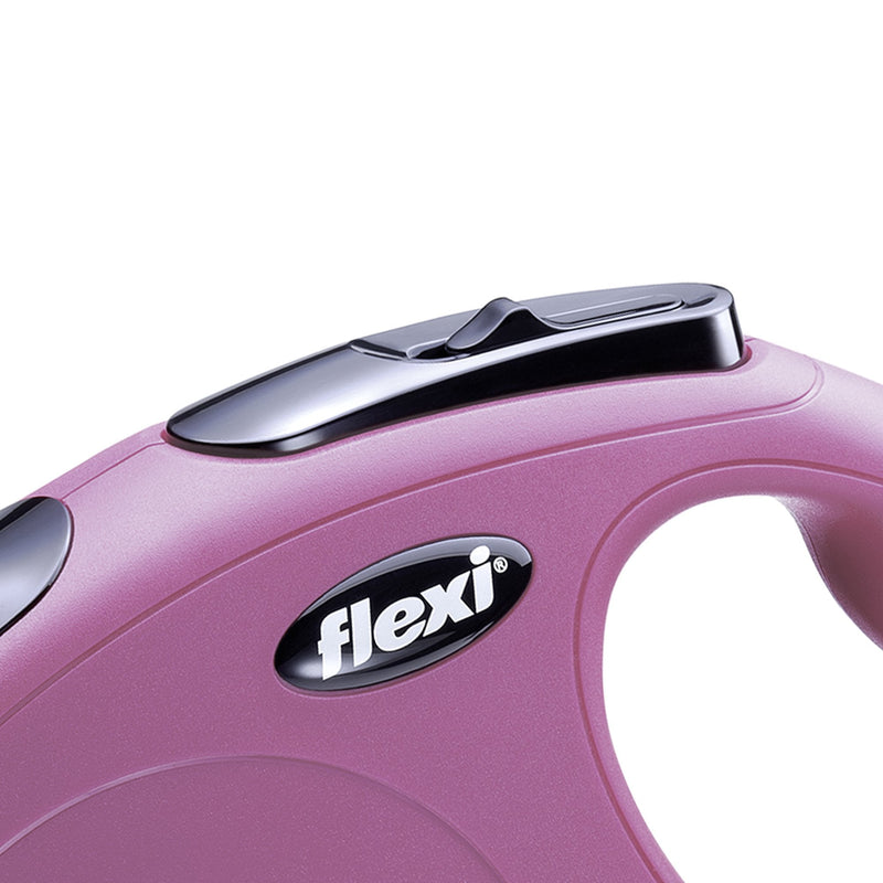FLEXI New Classic Retractable Dog Leash (Cord), 26 ft, Small, Pink - BeesActive Australia