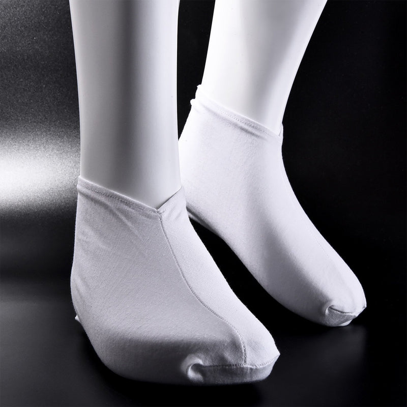 3 Pairs White Cotton Socks Lotion Moisturizing Socks Spa Overnight Absorbing for Dry Cracked Feet for Women Ladies - BeesActive Australia