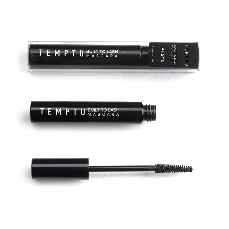 TEMPTU Built to Lash Mascara, Black, 0.35 Fl. Oz - Water and Smudge-Resistant, Paraben-Free - Long-Lasting Volume Mascara with Argan Oil, Avocado Oil, Olive Oil, Aloe Leaf - Premium Beauty Products - BeesActive Australia