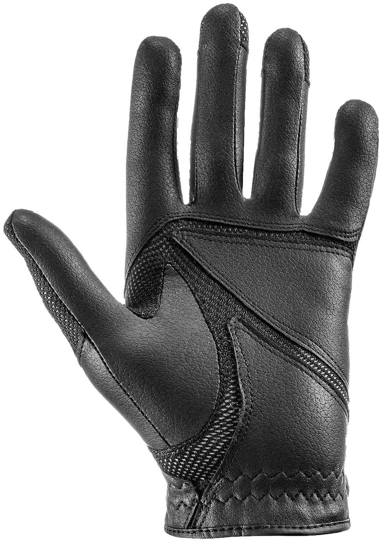 Uvex Stretchable & Breathable Horse Riding Gloves (Western/English) for Women & Men, ventraxion Black 7 - 8" - BeesActive Australia