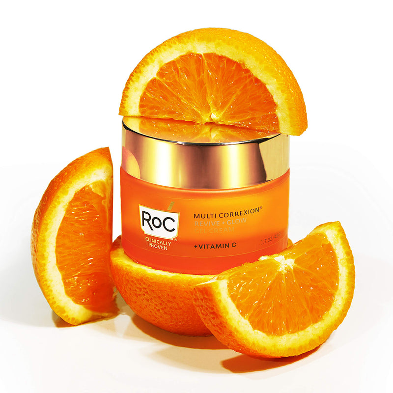 RoC Multi Correxion Revive + Glow Vitamin C Moisturizer for Face, Gel Cream, 1.7 Ounce - BeesActive Australia