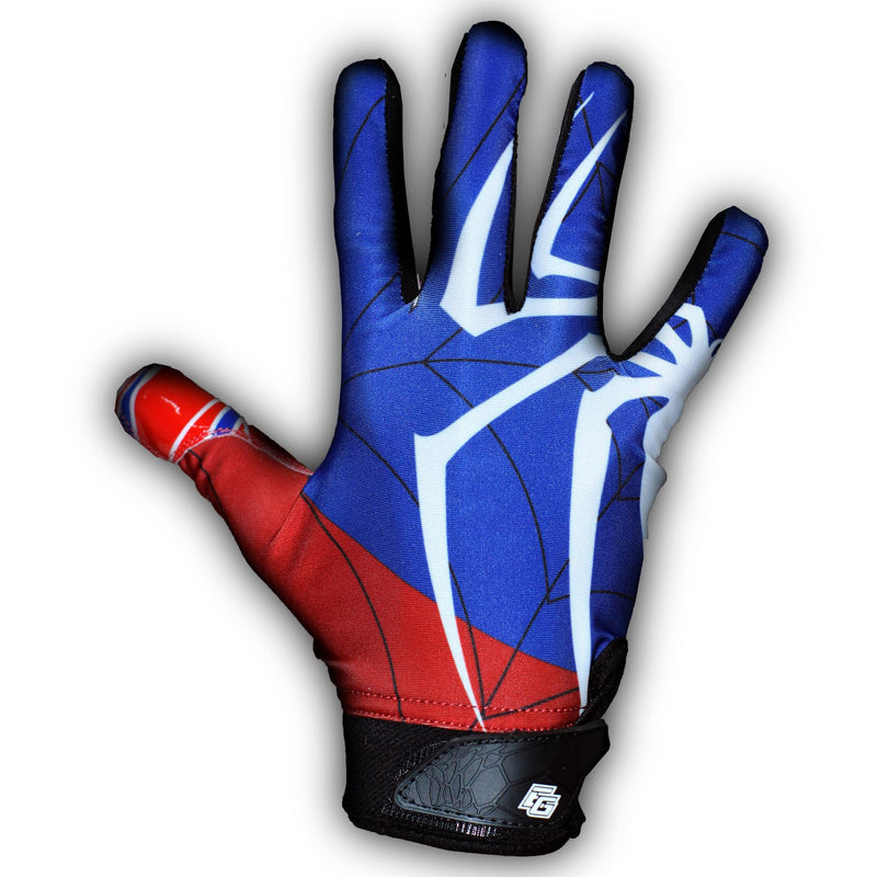 Repster Spider Youth Football Gloves - Tacky Grip Skin Tight Adult Football Gloves - Pro Elite Super Sticky Receiver Football Gloves - Youth Sizes - BeesActive Australia