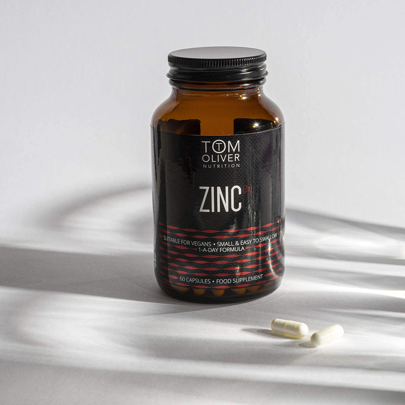 Tom Oliver Nutrition - Zinc Picolinate 15mg - Highly Absorbable Hypoallergenic Immune System Supplement - 60 Vegan Capsules - BeesActive Australia