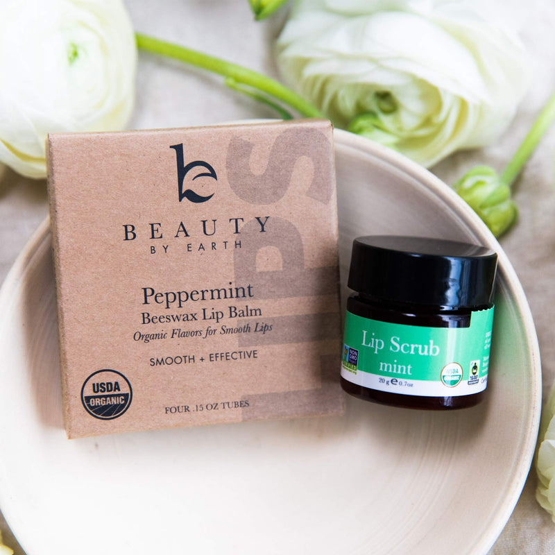 Organic Lip Scrub - Mint Sugar Scrub, Lip Scrubs Exfoliator & Moisturizer, Lip Care Exfoliating Scrub and Lip Moisturizer for Chapped Lips, Lip Repair for Soft Lips, Best Gift or Stocking Stuffer .7 Ounce - BeesActive Australia