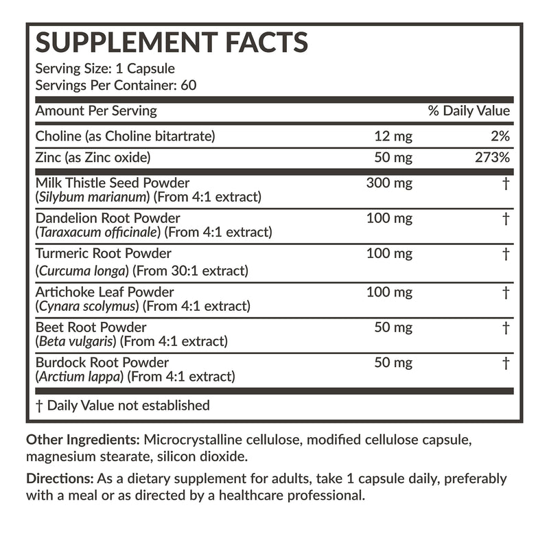 Futurebiotics Liver Detox Advanced Detox & Cleanse Formula Supports Healthy Liver Function with Milk Thistle, Dandelion Root, Turmeric Artichoke Leaf, & More, Non-GMO, 60 Vegetarian Capsules 60 Count (Pack of 1) - BeesActive Australia