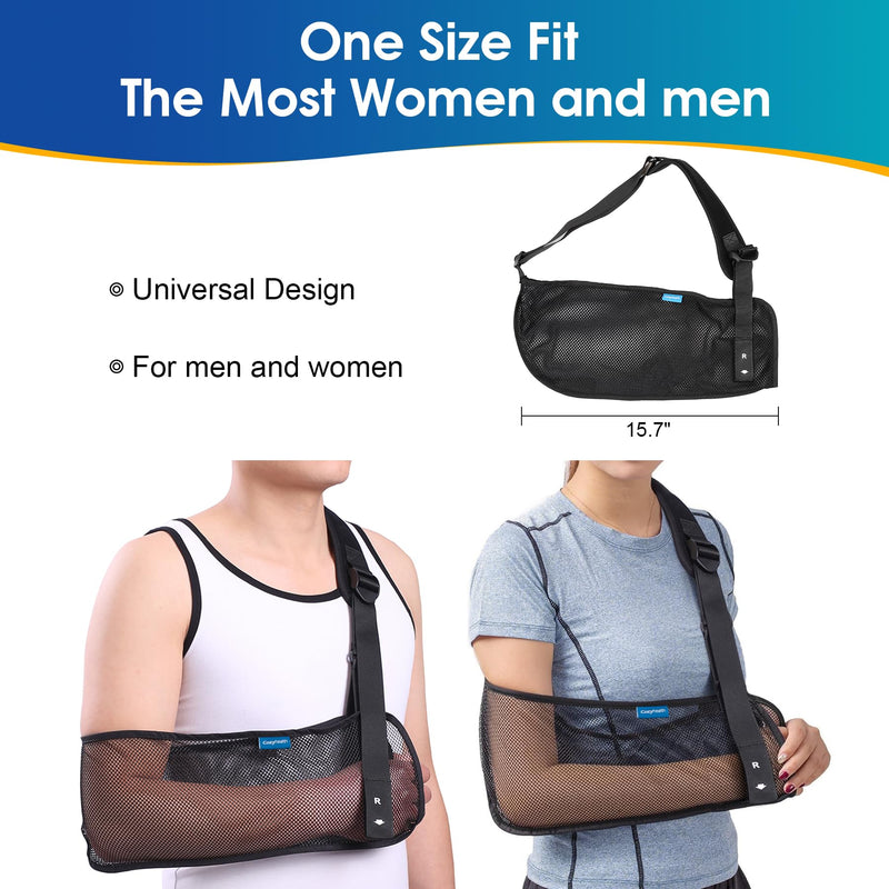 Mesh Arm Shoulder Sling Medical Shoulder Immobilizer for Shoulder Injury Torn Rotator Cuff, Adjustable Breathable Arm Brace for Shower, Right Left Arm Stabilizes Elbow Arm Wrist Injury for Men Women - BeesActive Australia