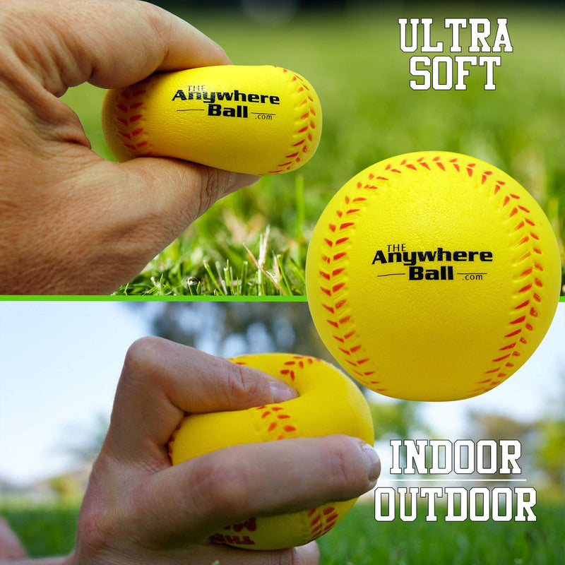 The Anywhere Ball Baseball/Softball Foam Training Ball (12 Pack) - BeesActive Australia