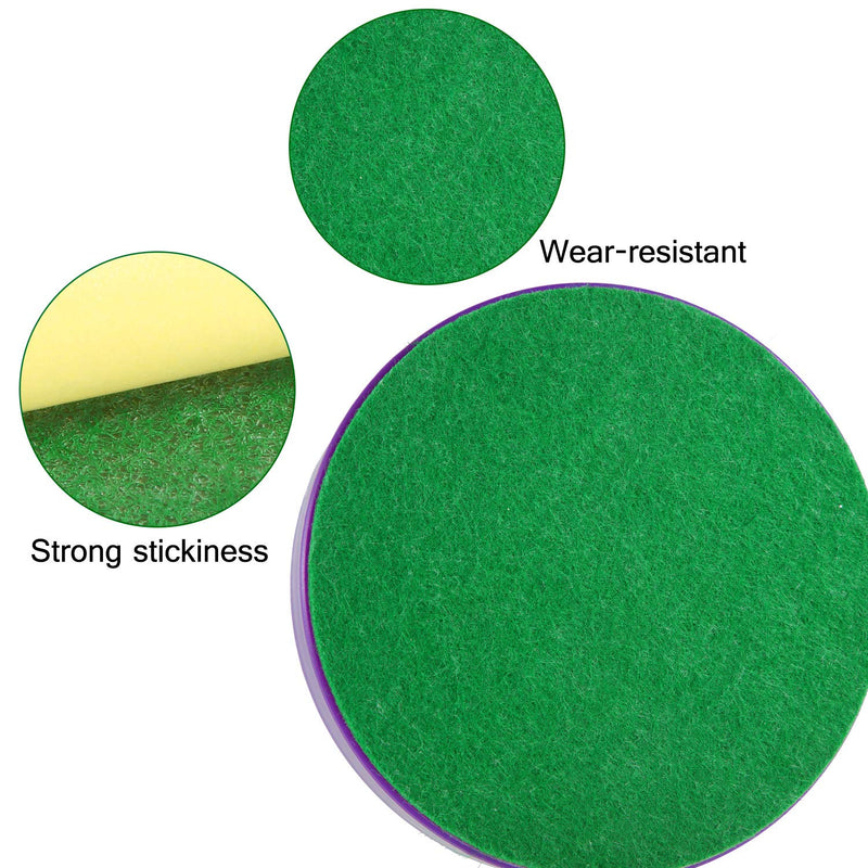 94 mm Air Hockey Mallet Felt Pads Replacement Air Hockey Pushers Pads Green Self Adhesive Felt Sticker for 96 mm Air Hockey Pushers 8 - BeesActive Australia