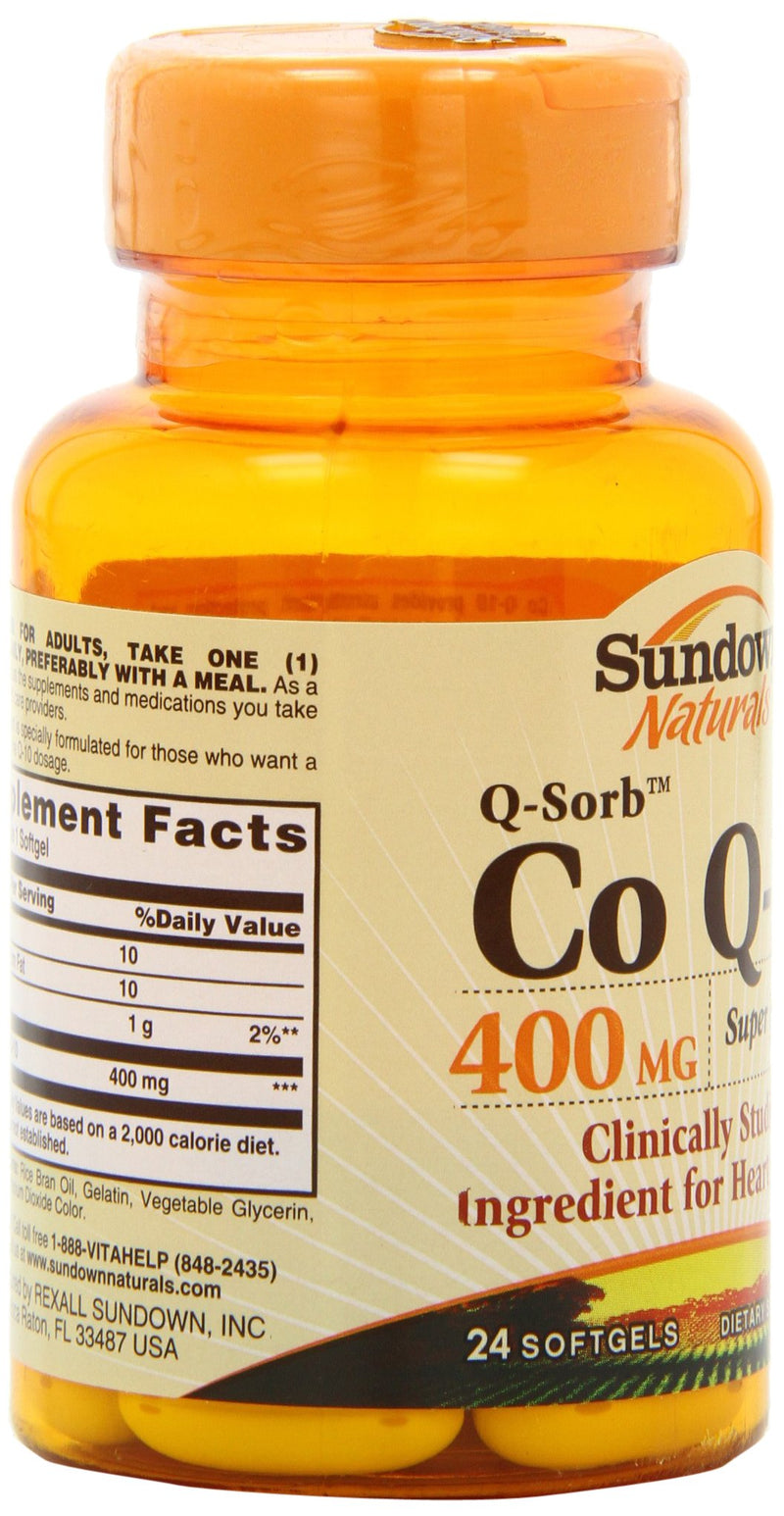 Sundown Naturals CoQ10 400 mg 30 Softgels - BeesActive Australia