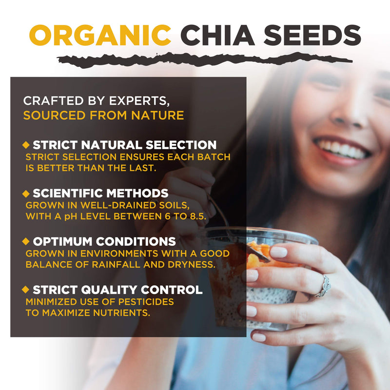 MySuperfoods Organic Chia Seeds 500g, Natural Source of Omega-3 & Protein 500 g (Pack of 1) - BeesActive Australia