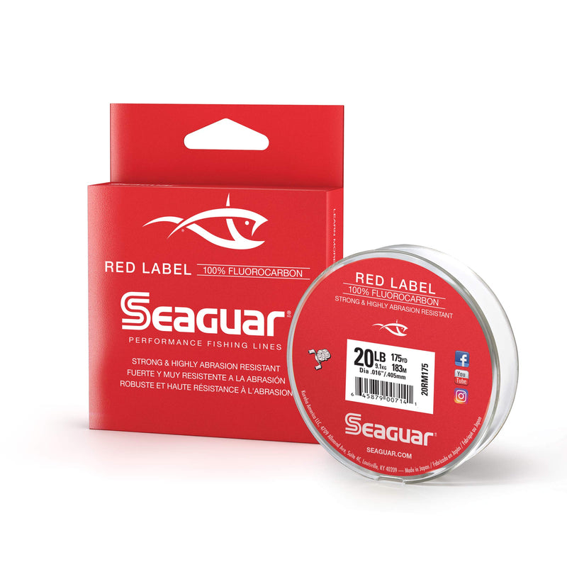 [AUSTRALIA] - Seaguar Red Label 100% Fluorocarbon 200 Yard Fishing Line 20-Pounds Clear 