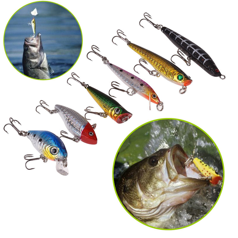 [AUSTRALIA] - PLUSINNO Fishing Lures Baits Tackle Including Crankbaits, Spinnerbaits, Plastic Worms, Jigs, Topwater Lures, Tackle Box and More Fishing Gear Lures Kit Set, 102/67/27Pcs Fishing Lure Tackle 102Pcs Fishing Lures Kit 