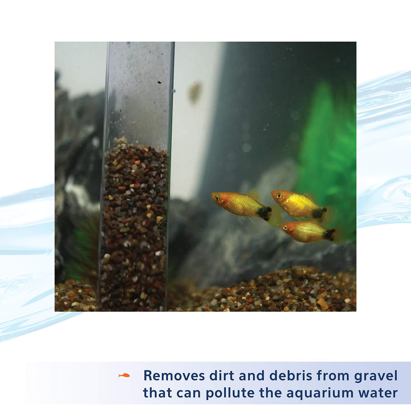 Aqueon Siphon Vacuum Aquarium Gravel Cleaner, Medium Medium - 5 Inches - BeesActive Australia