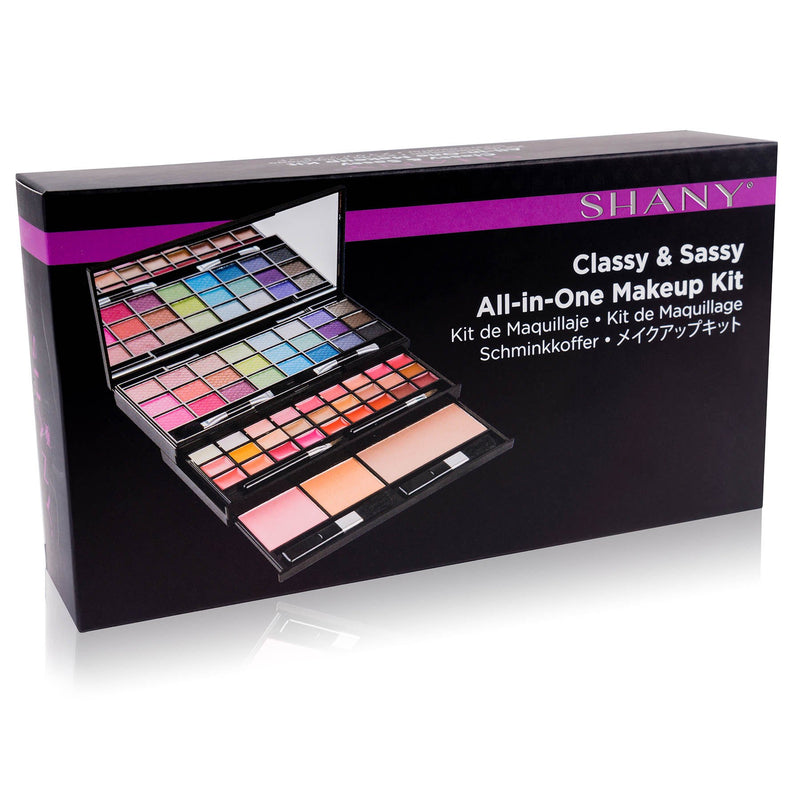 SHANY Classy & Sassy All-in-One Makeup Kit with Mirror, Applicators, 24 Eye Shadows, 18 Lip Glosses, 2 Blushes, and 1 Bronzer. - BeesActive Australia