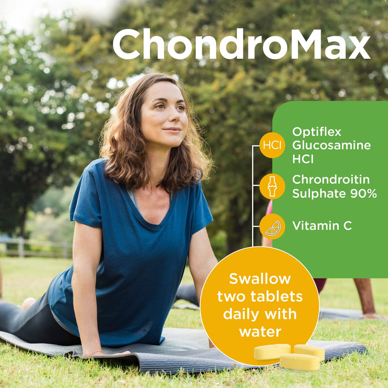 Healthspan High Strength Glucosamine & Chondroitin (2 Months' Supply) | Joint Health | 500mg Optiflex Glucosamine HCI & 400mg Chondroitin Sulphate | Vitamin C for Joint Cartilage | Shellfish Free 120 Count (Pack of 1) - BeesActive Australia