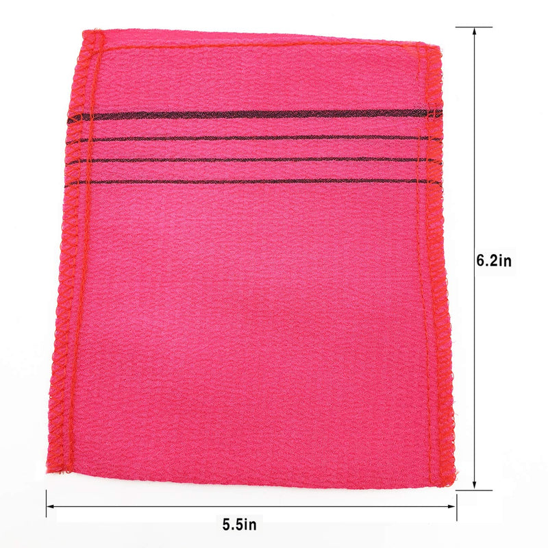 Korean Exfoliating Cloth Italy Towel Scrub Bath Mitten washcloth Body Scrub Red 20pcs - BeesActive Australia