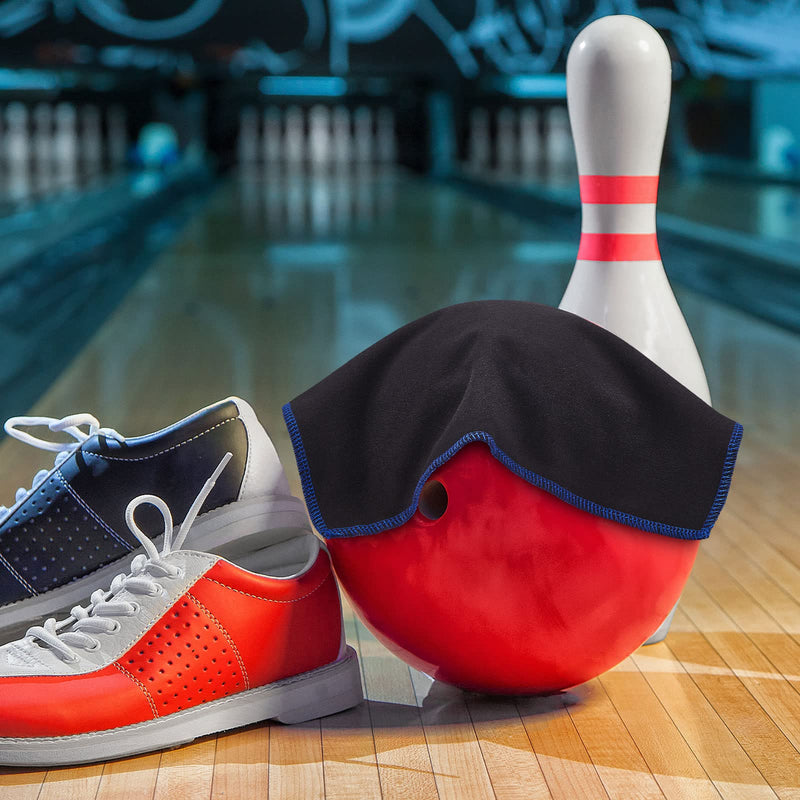 Bowing Shammy Rag Cleaning Pad Bowling Ball Towel to Wipe The Ball Microfiber Bowling Towels Bowling Ball Leather Towels, 12 x 10 Inches Black - BeesActive Australia