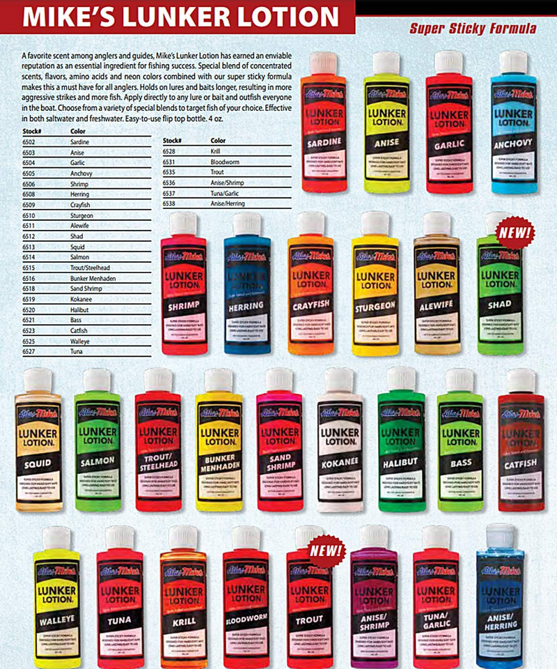 Mike's Fising Bait/Lure Lunker Lotion Bunker Menhaden Regular - BeesActive Australia