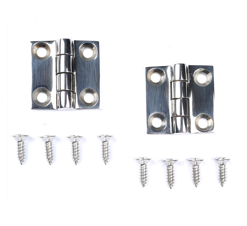 [AUSTRALIA] - Mxeol Heavy Duty Butt Hinge Marine Stainless Steel 1-1/2" W/Fasteners Pair 