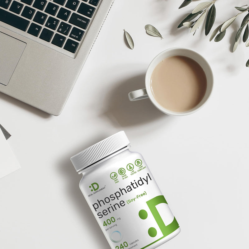Phosphatidylserine 400mg Per Serving, 150 Capsules | Third Party Lab Tested for Purity | Soy Free, Derived from Sunflower Lecithin - Advanced Brain Health Nootropic Supplement (75 Servings) - BeesActive Australia