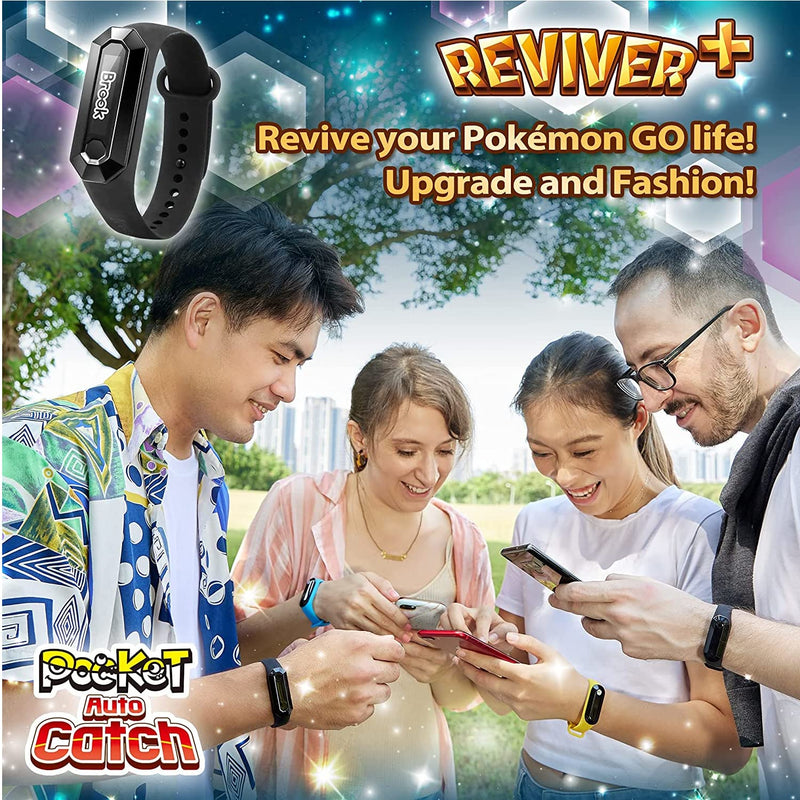 Mcbazel Brook Pocket Auto Catch Reviver Plus+ for Poke mon Go, Auto Catching Poke mon Collecting Items Wristband Bracelet Accessory, Reminder for Disconnection, Battery Capacity Display - BeesActive Australia