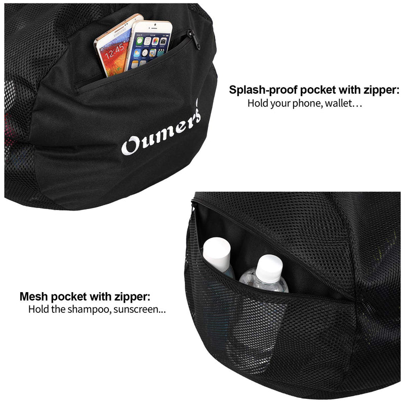 Oumers Mesh Dive Bag, Extra Large Mesh Travel Duffle for Scuba Diving and Snorkeling Gear & Equipment - Dry Bag Hold Mask, Fins, Snorkel, and More - BeesActive Australia