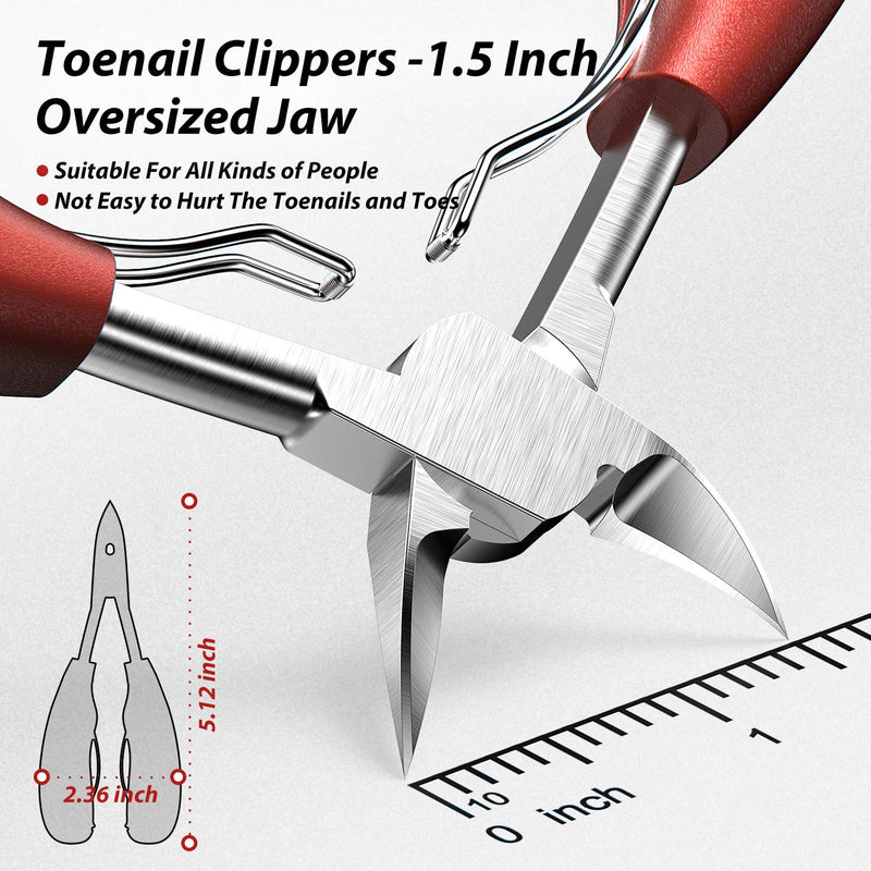 Toenail Clippers, High-grade Stainless Steel, Professionally Paronychia, Thick nails, Ingrown Nails, Suitable for Most People. - BeesActive Australia