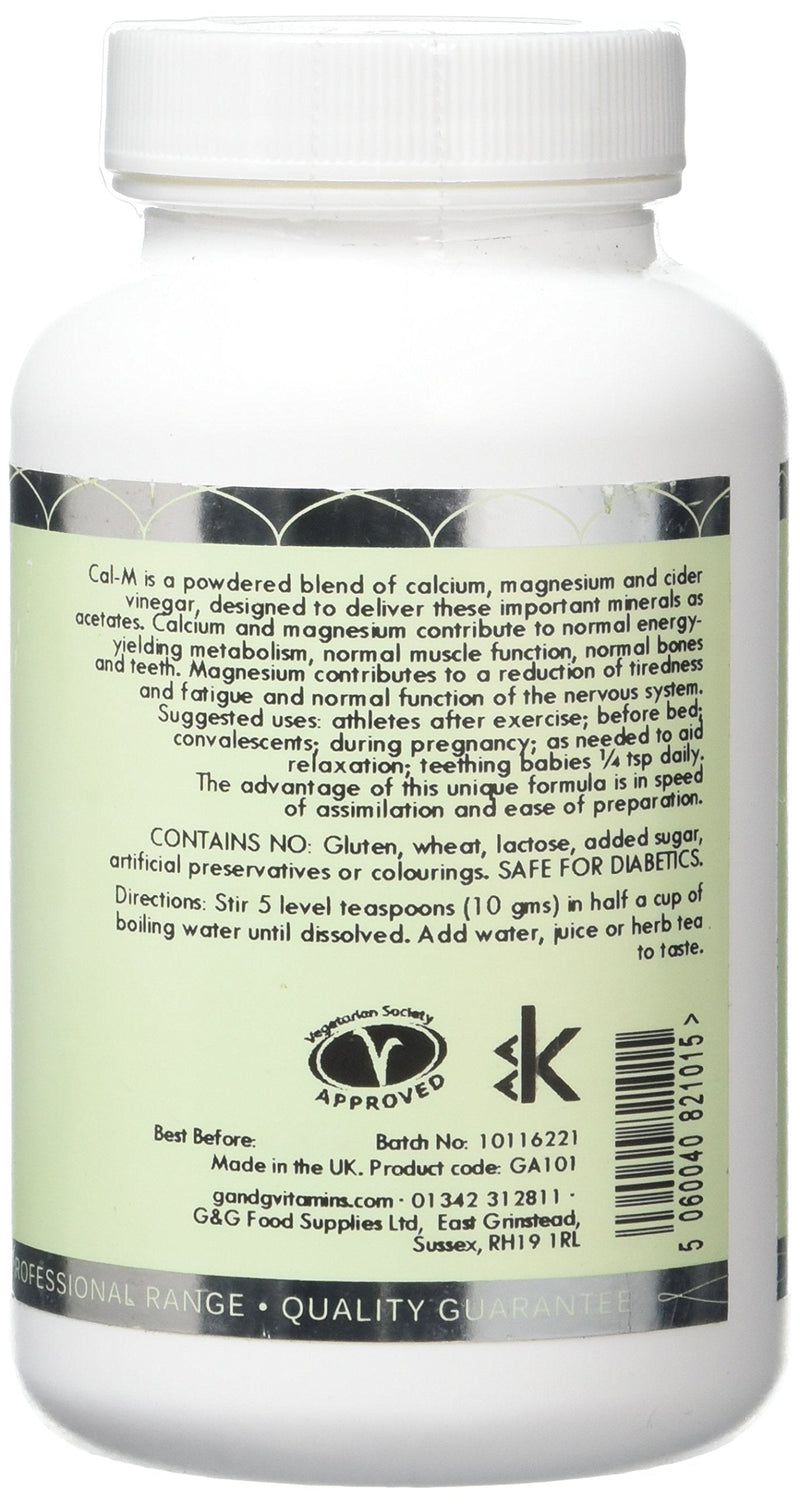 G&G Vitamins Cal-M Powder 100g - Calcium & Magnesium Blend with Cider Vinegar - Drink Powder - BeesActive Australia