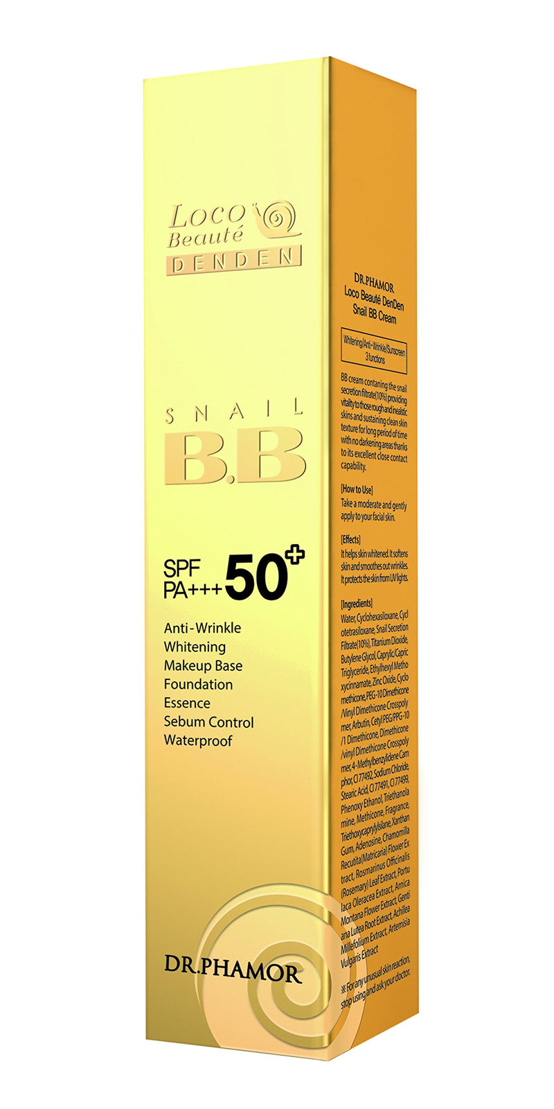 Dr. Phamor LOCO Beaute Den Den Snail BB SPF50+ PA+++ (30 Milliliter) - BeesActive Australia