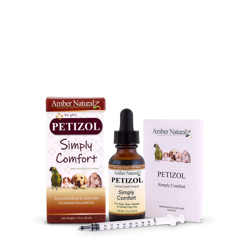 AMBER NATURALZ - PETIZOL - Simply Comfort - for Petz - 1 Ounce - BeesActive Australia