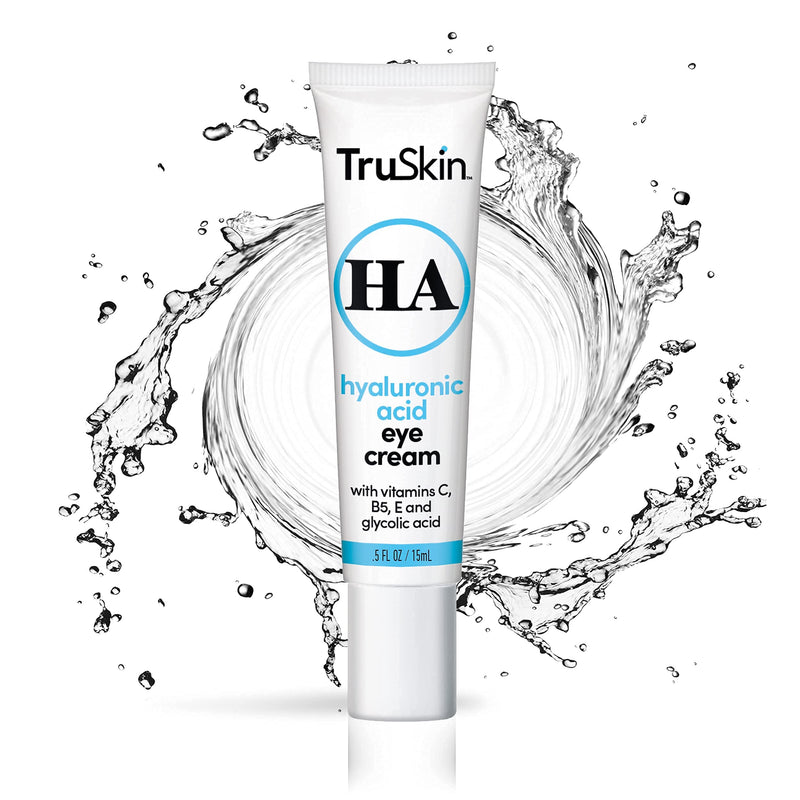 TruSkin Hyaluronic Acid Eye Cream, Anti-Aging Treatment for Under Eyes with Super Blend including Vitamin C, Vitamin B5, Vitamin E and Glycolic Acid, Best for Dark Circles, Fine Lines and Wrinkles - BeesActive Australia