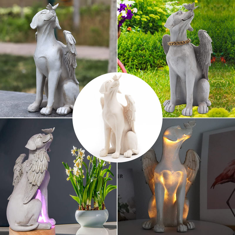 Dnoifne Angel Dog Memorial Statue, Pet Memorial Stones for Dogs, Angel Dog Memorial Gifts, Dog Passing Away Gifts, Pet Loss Gift for Dog Basic Model - BeesActive Australia