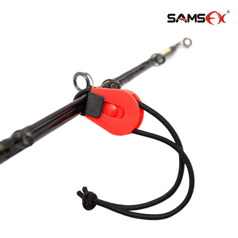 [AUSTRALIA] - SAMSFX Fishing Quick Rod Ties Leash for Pole Holders Organizer Bunngee Cord Straps 20cm / 7.8", S 