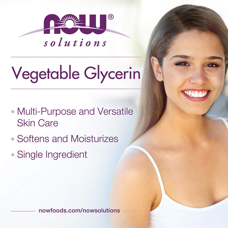 NOW Solutions, Vegetable Glycerin, 100% Pure, Versatile Skin Care, Softening and Moisturizing, 4-Ounce - BeesActive Australia