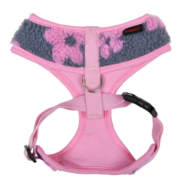 Puppia Winter Dog Harness Over-The-Head No Pull Cold Weather No Choke Warm Fleece Walking Training Adjustable for Small & Medium Dog PINK _REN - BeesActive Australia