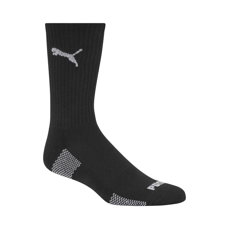 PUMA Men's 6 Pack Crew Socks 10-13 Black/Grey Combo - BeesActive Australia
