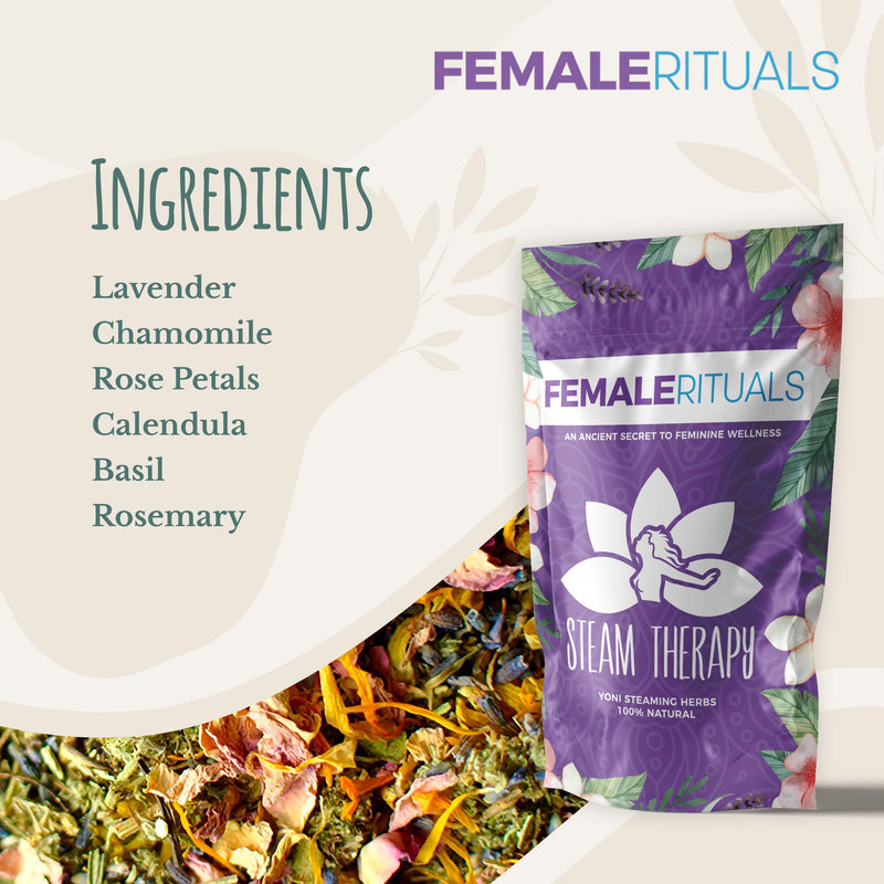 Female Rituals Steam Therapy (2 Ounce) Yoni Steaming Herbs Natural V Steam Yoni Steam Detox Kit 2 Ounce (Pack of 1) - BeesActive Australia