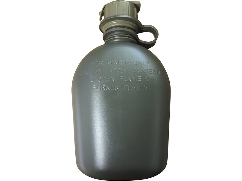 Canteen, 1-Quart, USGI Issue, NSN 8465-01-115-0026, OD Green, with M1 NBC Cap - BeesActive Australia