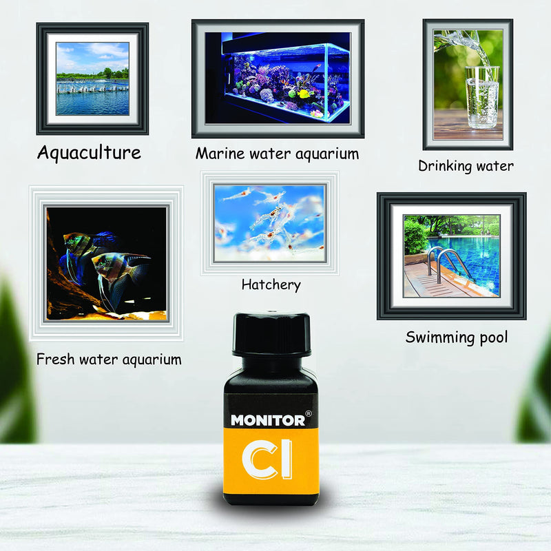 Monitor Chlorine Test KIT (250 Tests) - Monitor Aquarium and aquaculture Water Quality - BeesActive Australia