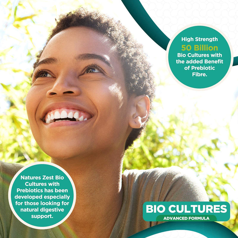 Bio Cultures Complex Probiotics 50 Billion CFU with Prebiotics � 180 Vegan Capsules - Acidophilus & Saccharomyces Boulardii Probiotic - 6 Month Supply � Probiotics for Women & Men � Packaging may vary - BeesActive Australia