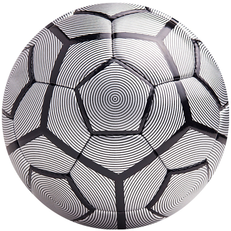American Challenge Bergamo Soccer Ball Silver/Black 5 - BeesActive Australia