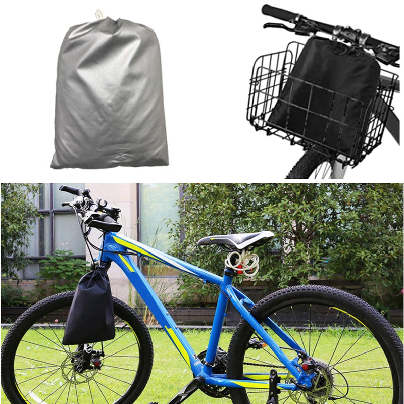 Shinestone Bike Cover, Waterproof Bicycle Cover 210D Oxford Fabric Heavy Duty Anti Dust Rain Cover with UV Protection Lock Hole Storage Bag for Mountain Road Bike Outdoor Black - BeesActive Australia