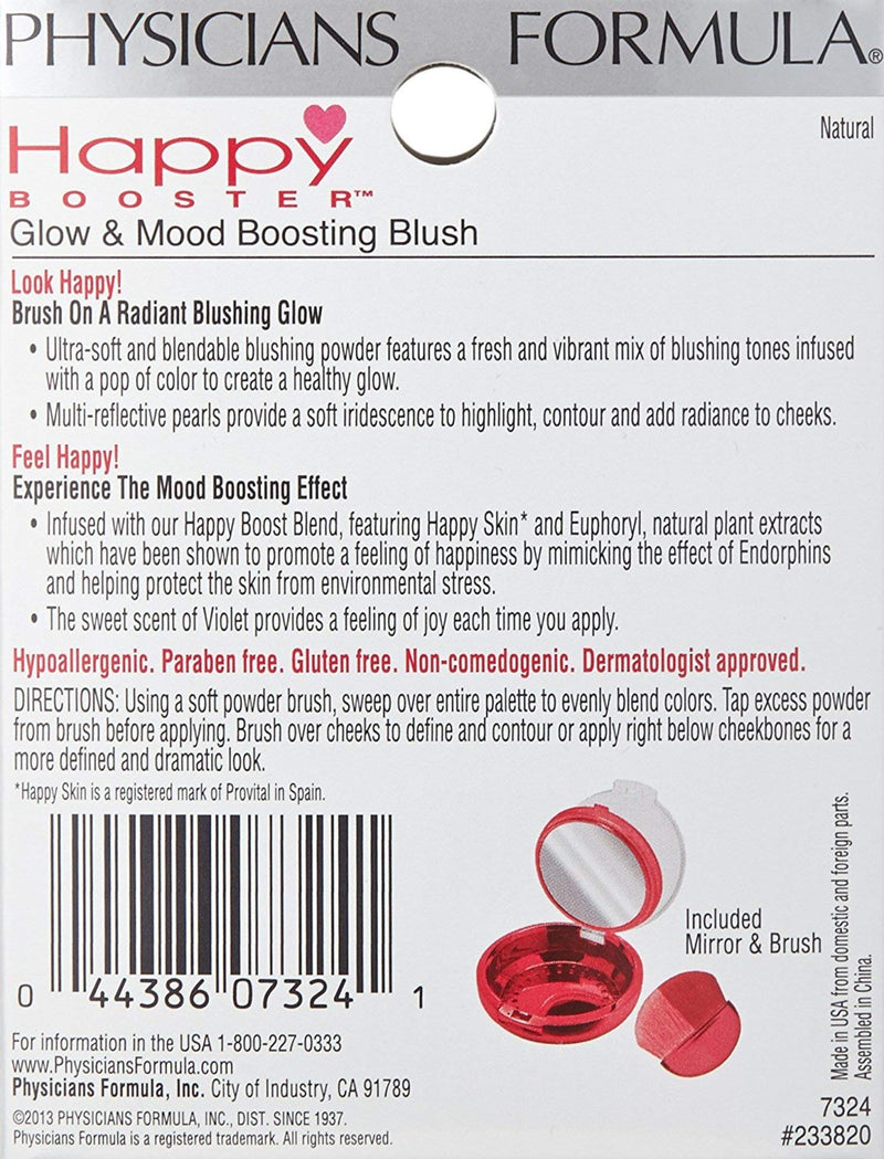 Physicians Formula Happy Booster Glow and Mood Boosting Blush, Natural, 0.24 oz. - BeesActive Australia