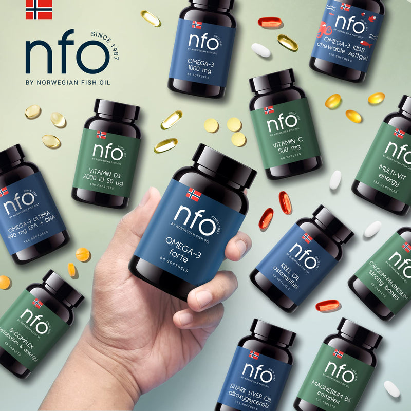 NFO Omega 3 Krill Oil Astaxanthin [60 Capsules] Antarctic Krill Oil with Norwegian Fish Oil and High Strength of EPA & DHA with Phospholipids & Astaxanthin Complex Original Premium Supplement - BeesActive Australia
