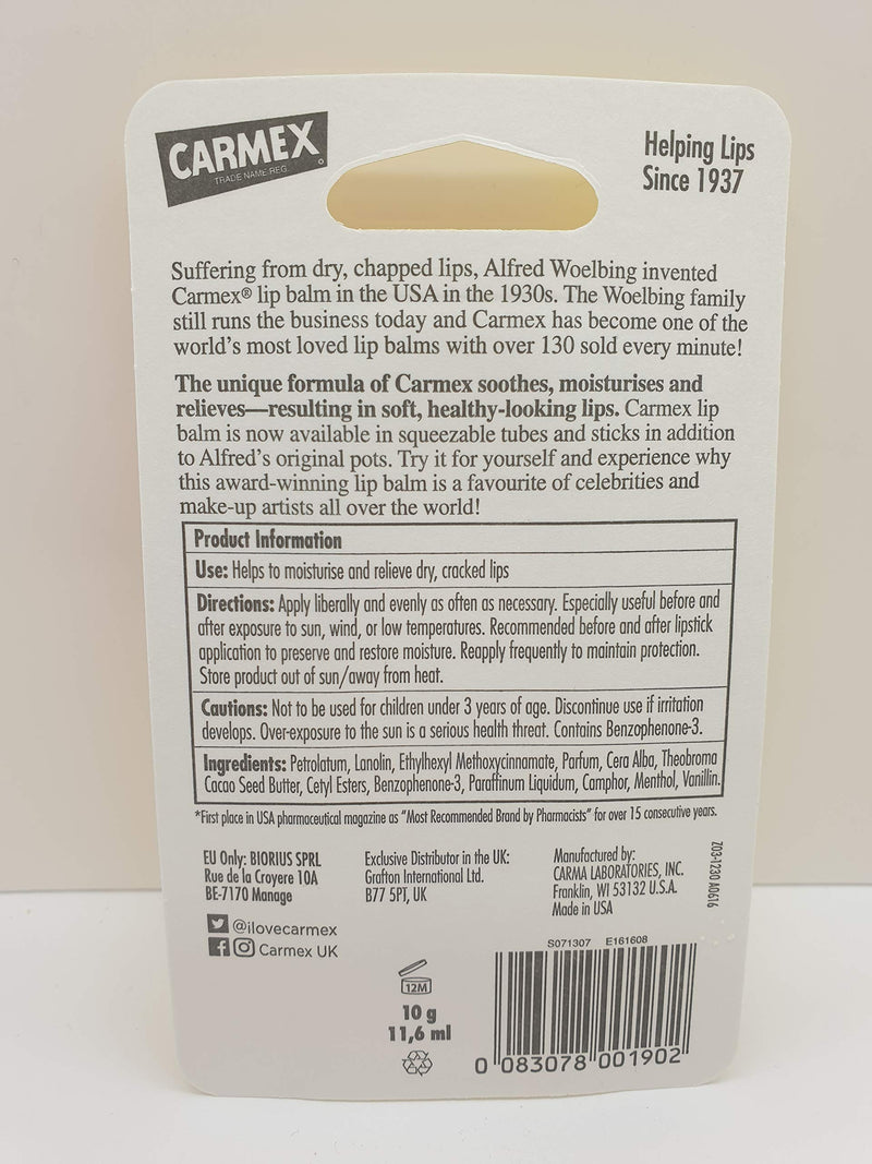 Carmex Soothing Lip Balm, Strawberry 0.35 oz - BeesActive Australia