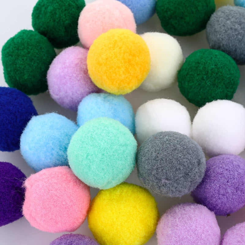 Molain Cat Toy Balls, Soft Cat Balls 1Inch Kitten Pom poms Ball Cat Play Toy Indoor Cats Interactive Pompon Ball Toy 30 Pcs - BeesActive Australia