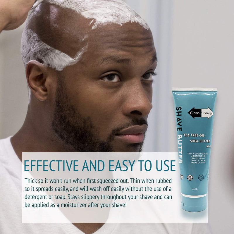 OmniShaver Shave Butter - The Best Shaving Cream For Head Arms Legs And Body - Head Shaving Soap - BeesActive Australia