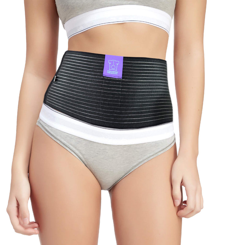 Umbilical Hernia Belt by Everyday Medical I Breathable Fabric Abdominal Binder for Hernia Support I Fast Relief for Epigastric, Navel and Ventral Hernias I Hernia Support Belt with Naval Pad - L/XL L/XL (Pack of 1) - BeesActive Australia